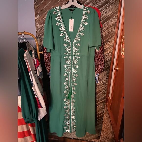 Strut & Bolt boho embroidered maxi dress/cover up NWT - Picture 4 of 8